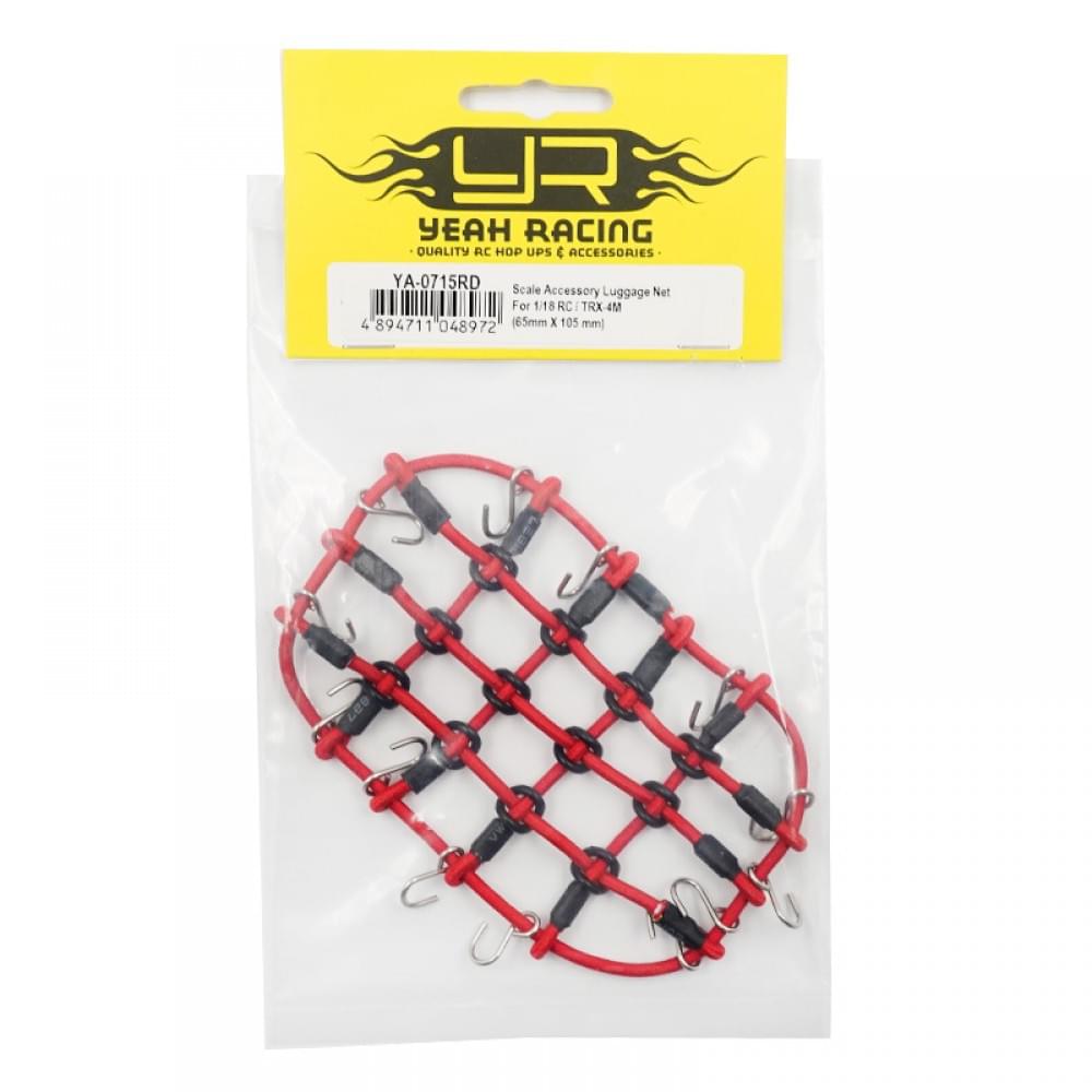 Filet de toit rouge 65x105mm pour Traxxas TRX-4M 1/18 - Breizh Modélisme.
