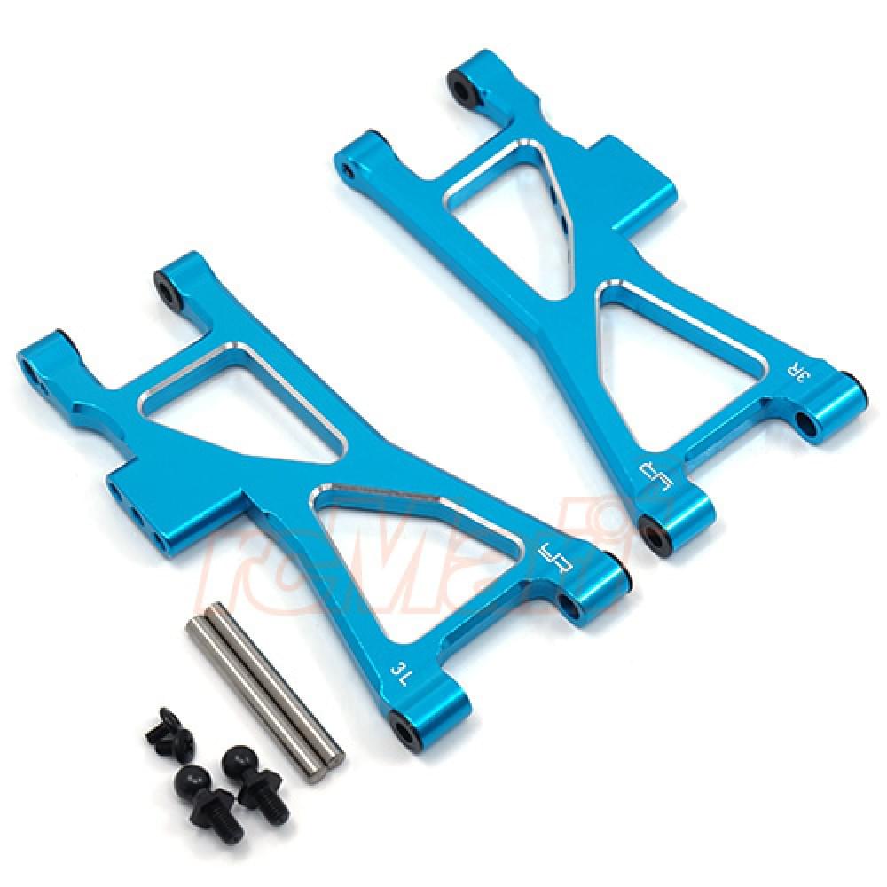 Jeu de bras inférieurs arrière en aluminium pour Tamiya TT02B - Breizh Modélisme.
