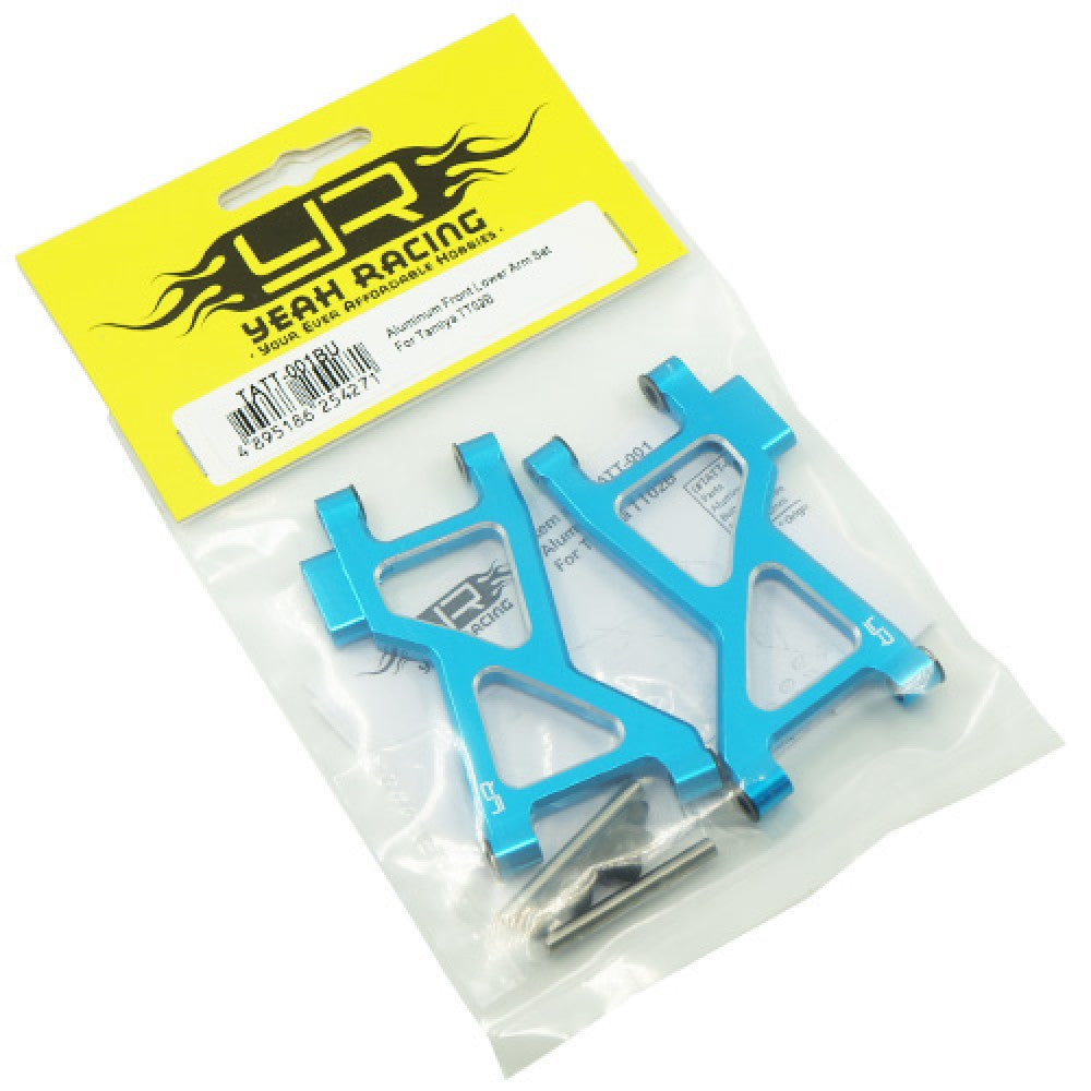 Jeu de bras inférieurs avant en aluminium pour Tamiya TT02B - Breizh Modélisme.