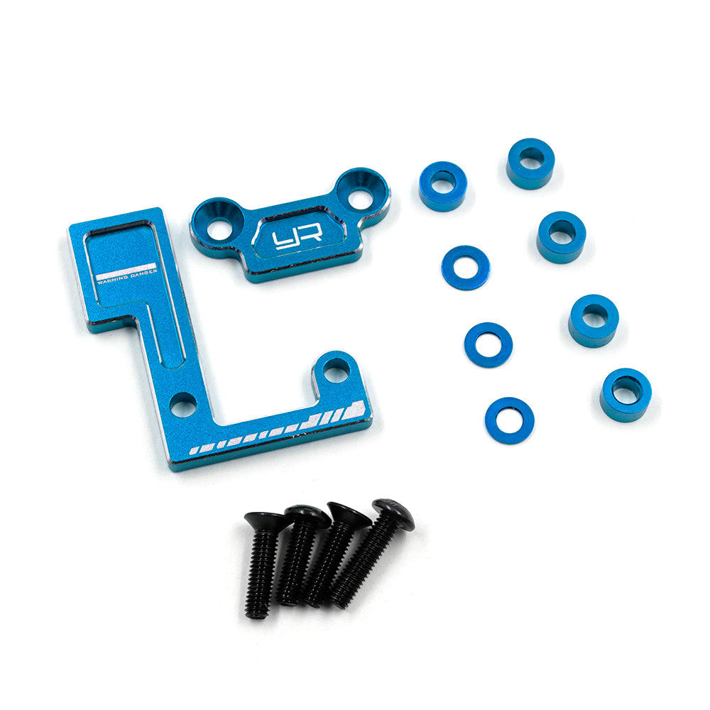 Jeu de supports de roulement d'arbre principal en aluminium pour Tamiya TT02 - TATT-074BU - Breizh Modélisme.