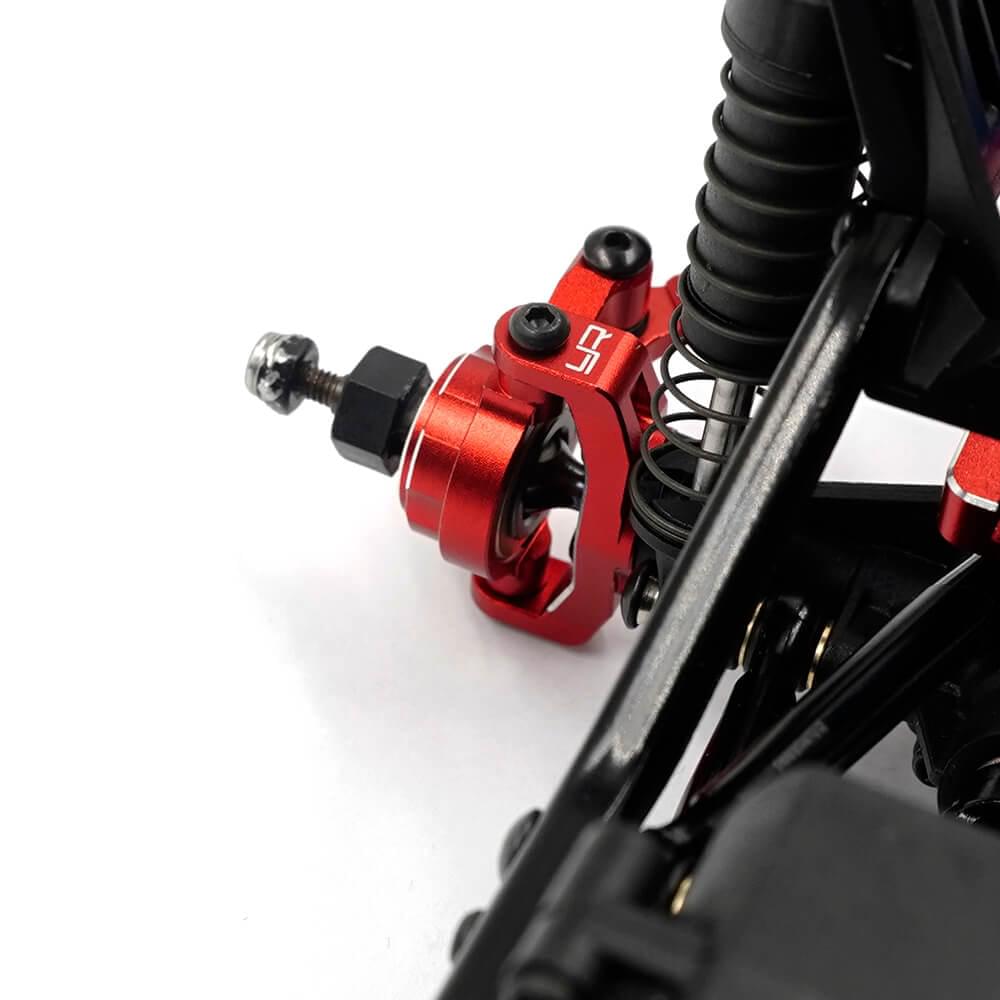 Kit conversion alu rouge Traxxas TRX-4M 1/18 Yeah racing - Breizh Modélisme.