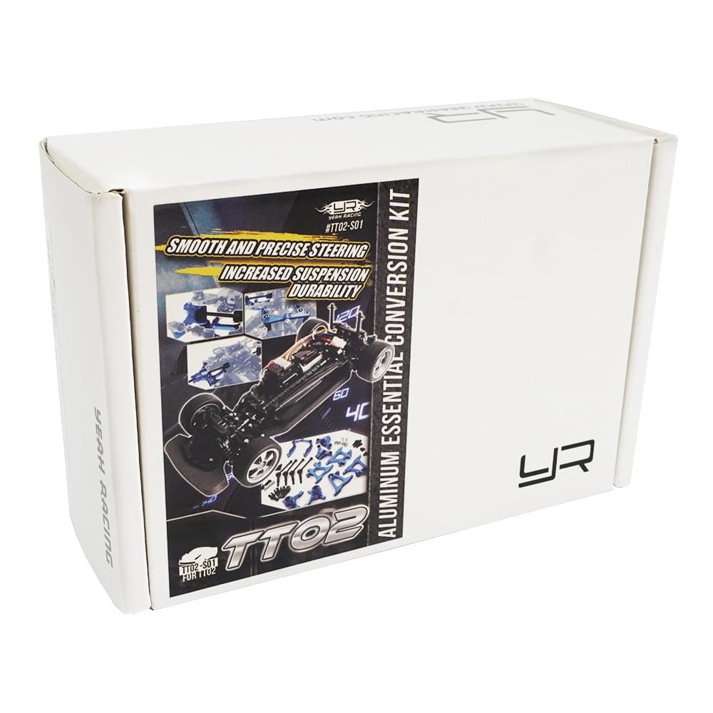 Kit option Alu anodisé rouge Tamiya châssis TT02 Yeah Racing - Breizh Modélisme.