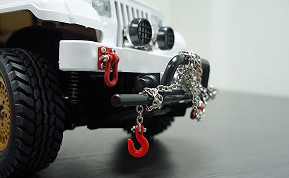 Longue chaîne et crochet ensemble noir 96 cm 1/10 RC Rock Crawler - Breizh Modélisme.