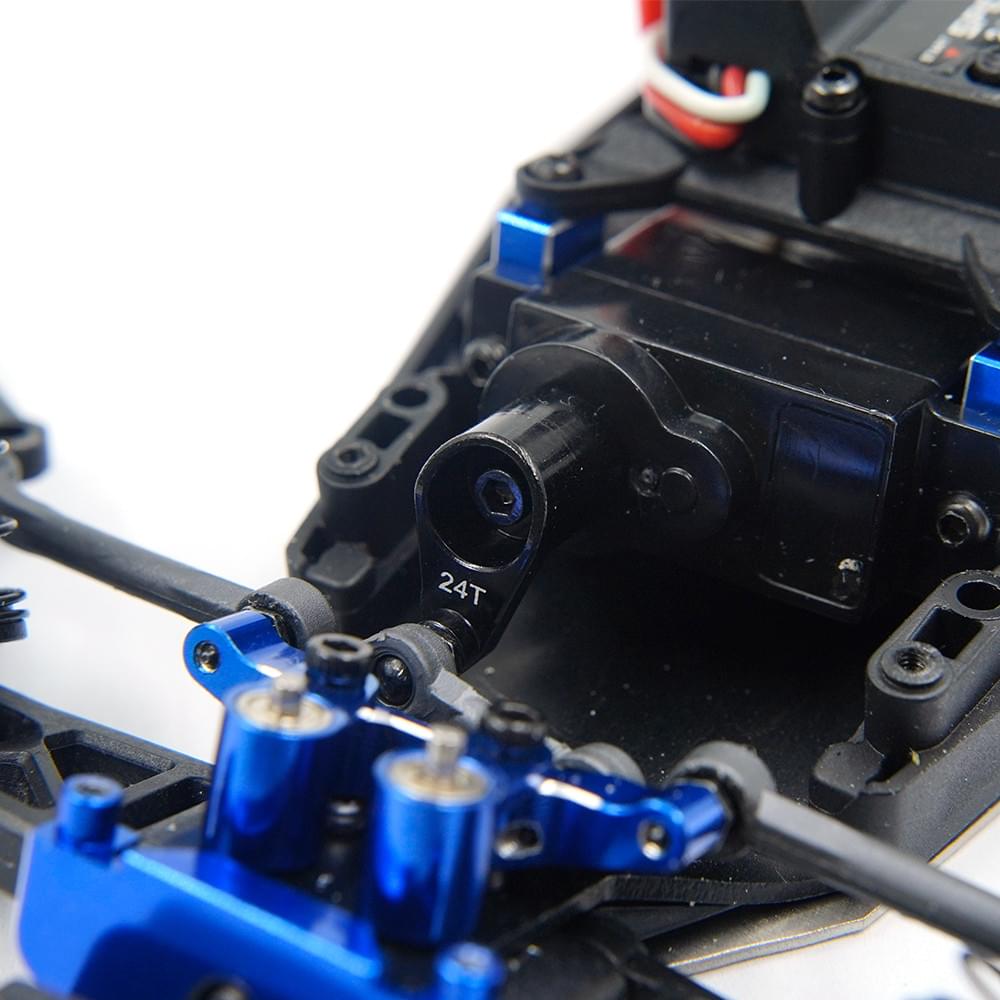 Palonnier de servo en aluminium 24T pour buggy Losi 1/24 Micro-B 2WD - Breizh Modélisme.