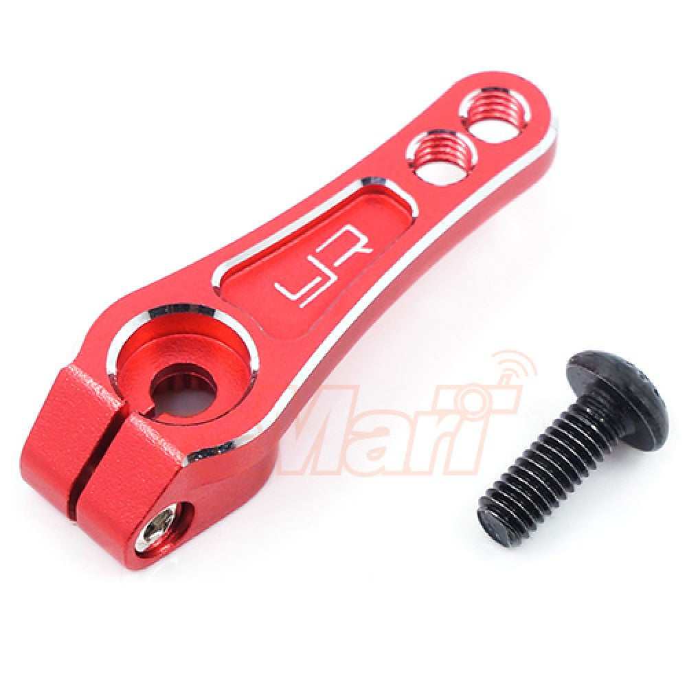 Palonnier servo 25T alu rouge pour Futaba / Savox / Power HD - Breizh Modélisme.