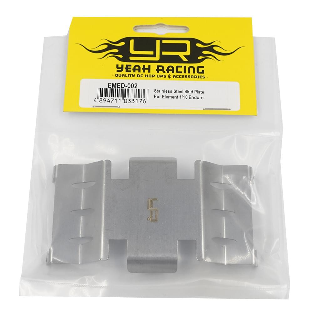 Plaque de protection en acier inoxydable pour Element 1/10 Enduro Yeah Racing - Breizh Modélisme.