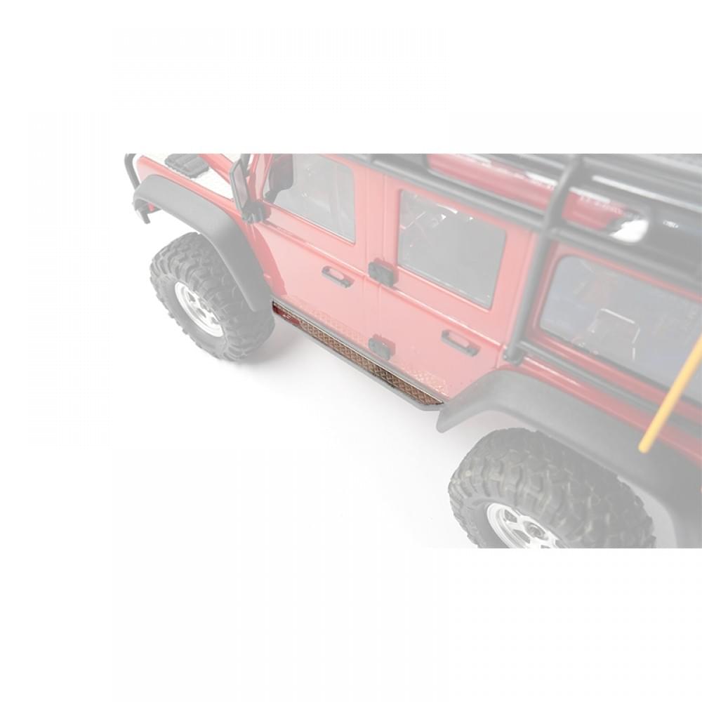 Plaque diamantée pour rails de roche en acier inoxydable pour TRX-4M Defender Bronco Yeah Racing - Breizh Modélisme.