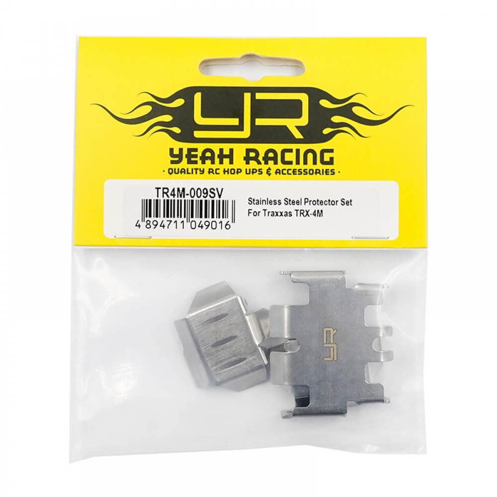 Plaques de protection métal Traxxas TRX-4M 1/18 Yeah racing - Breizh Modélisme.