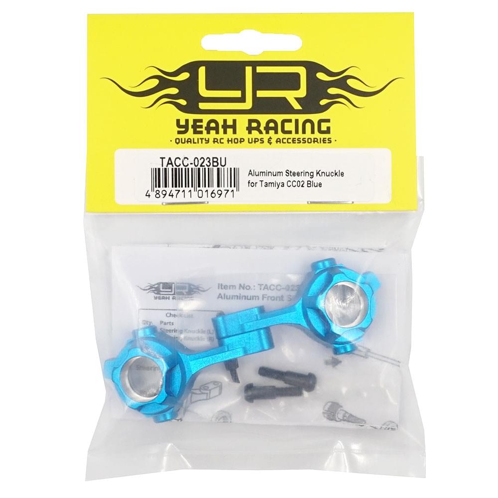 Porte-fusée en aluminium pour Tamiya CC02 bleu - Breizh Modélisme.