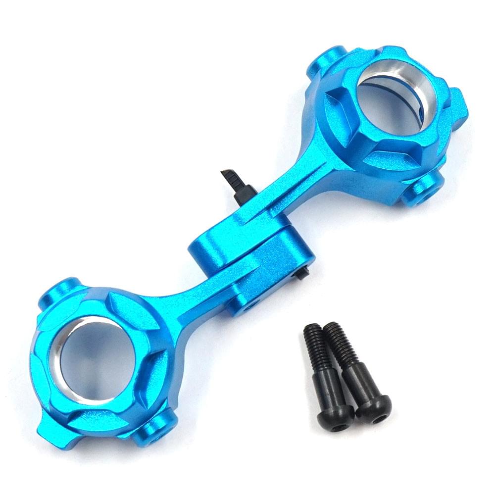 Porte-fusée en aluminium pour Tamiya CC02 bleu - Breizh Modélisme.