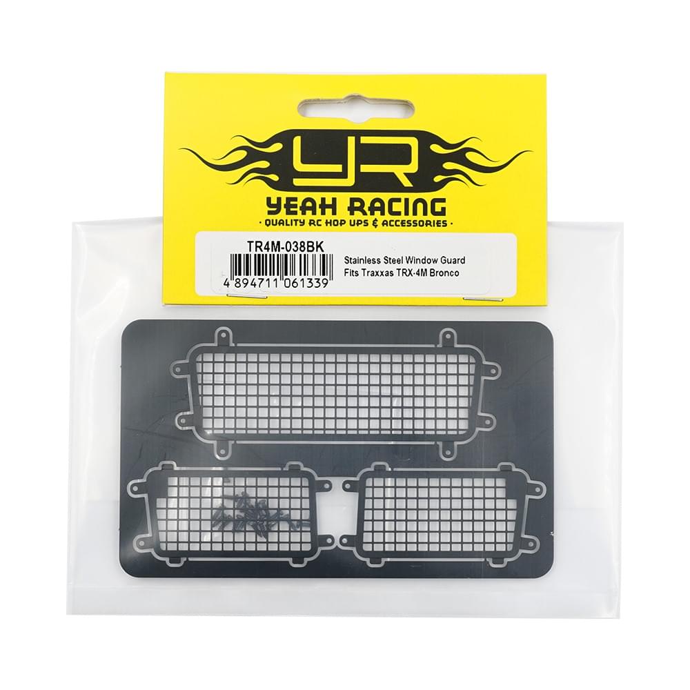 Protection de fenêtre en acier inoxydable pour Traxxas TRX-4M Bronco Yeah Racing - Breizh Modélisme.