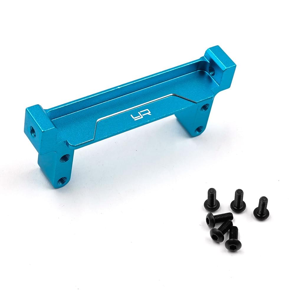Support de servo en aluminium pour Tamiya CC02 bleu - Breizh Modélisme.