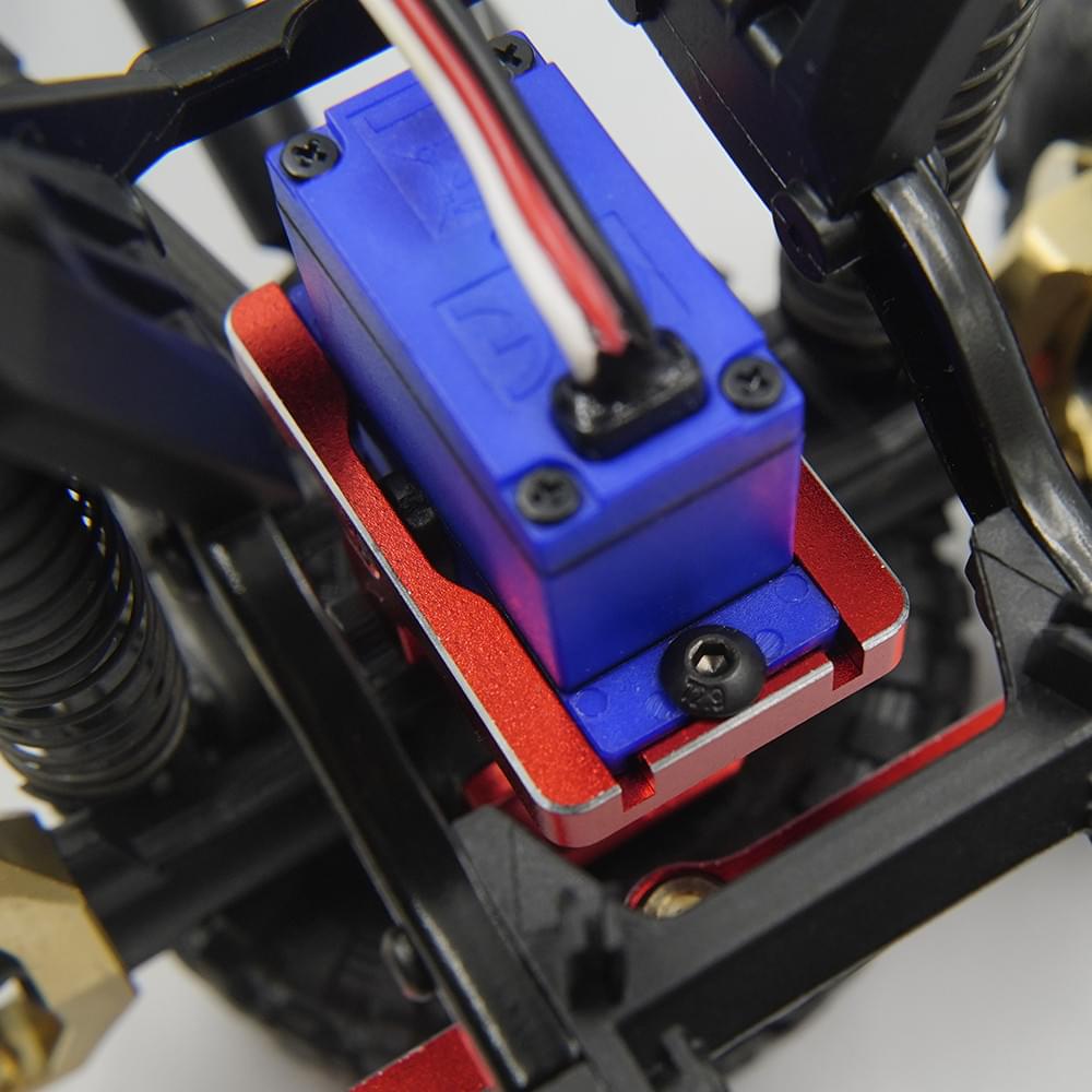 Support de servo en aluminium pour TRX-4M Yeah Racing - Breizh Modélisme.