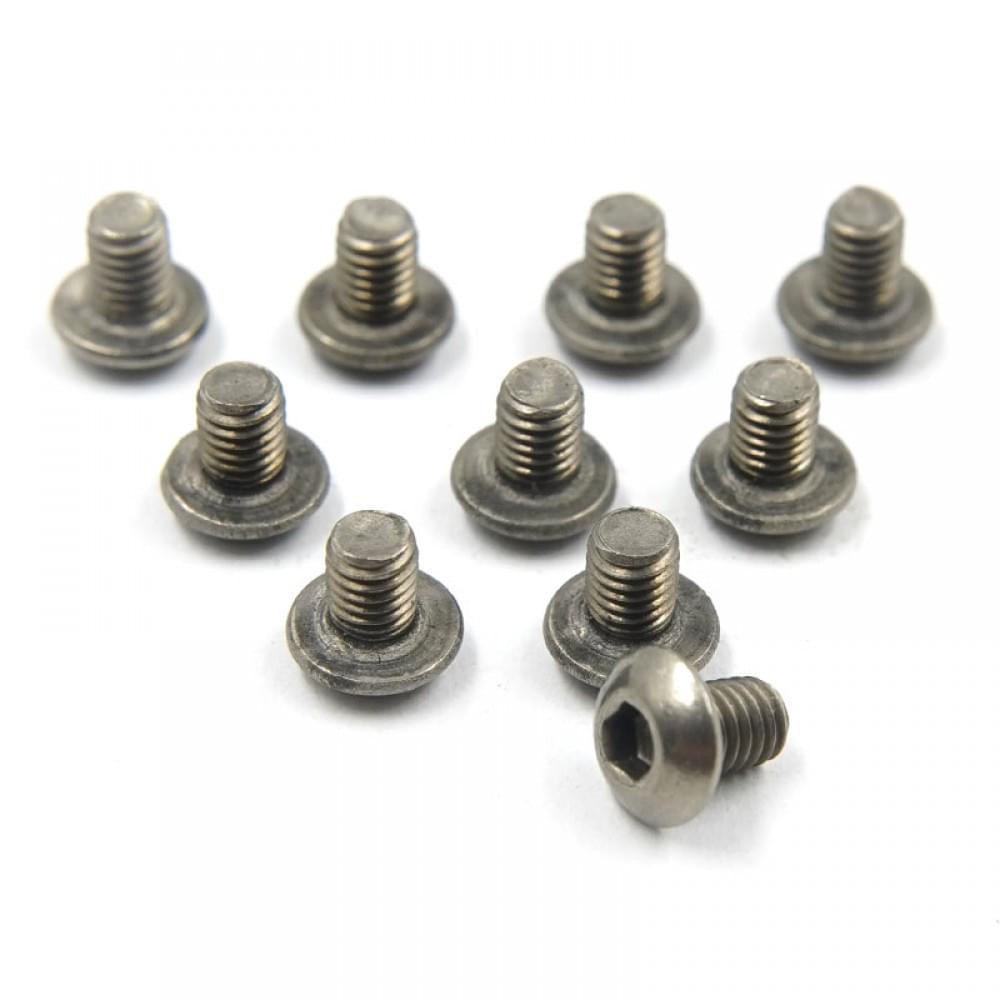 Vis à métaux à tête cylindrique à douille hexagonale G2 en titane (3x4mm) - 10 pièces - Breizh Modélisme.