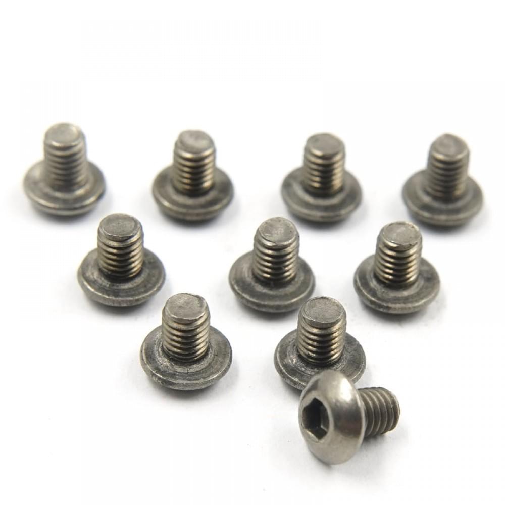 Vis à métaux à tête cylindrique à douille hexagonale G2 en titane (3x5mm) - 10 pièces - Breizh Modélisme.