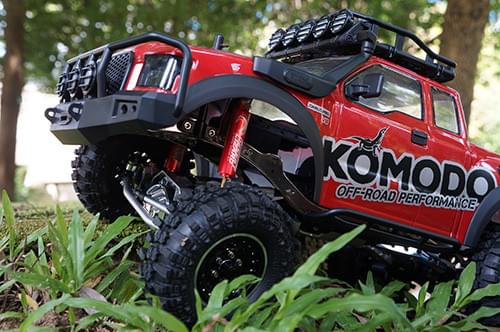 Yeah Racing 2 Amortisseurs Desert Lizard 100mm rouge pour Crawler 1/10 - Breizh Modélisme.