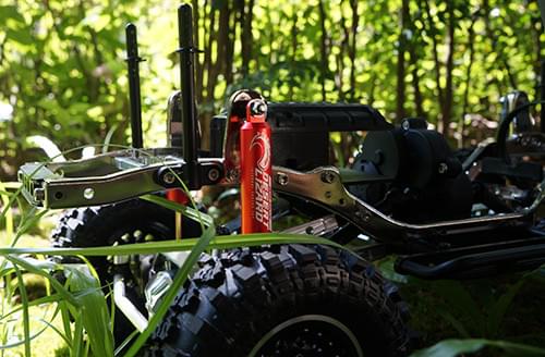 Yeah Racing 2 Amortisseurs Desert Lizard 100mm rouge pour Crawler 1/10 - Breizh Modélisme.