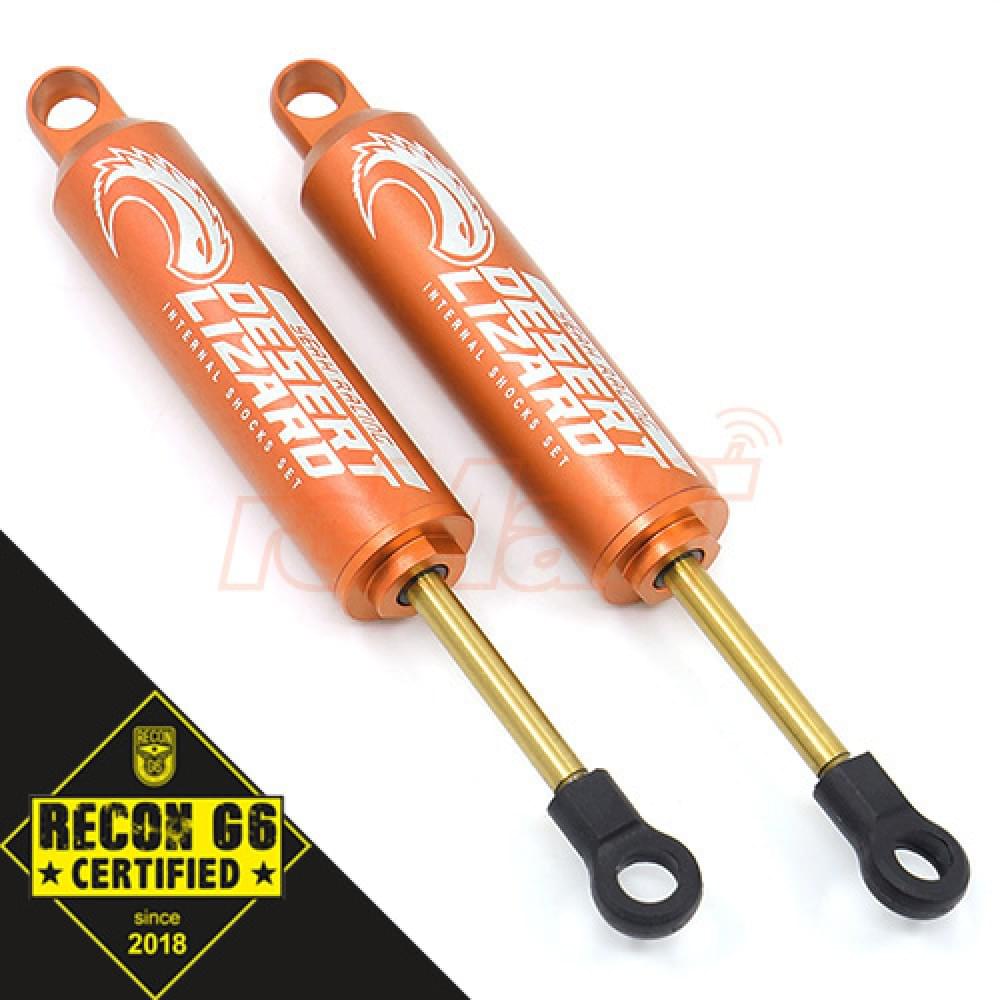 Yeah Racing 2 Amortisseurs Desert Lizard 90mm orange pour Crawler 1/10 'G6 Certified' - Breizh Modélisme.