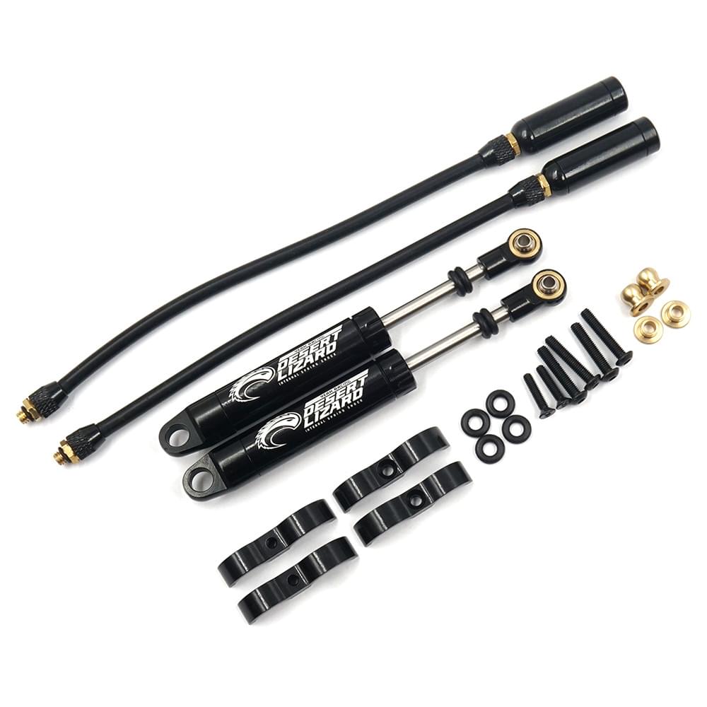 Yeah Racing 2 Amortisseurs noir 100mm Desert Lizard pour Crawler 1/10 - Breizh Modélisme.