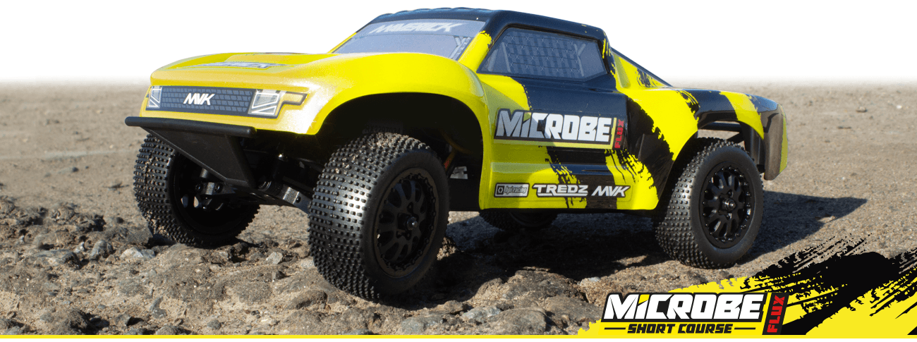 Short course 1/24 Brushless SC flux Maverick Microbe RC jaune – MV151509