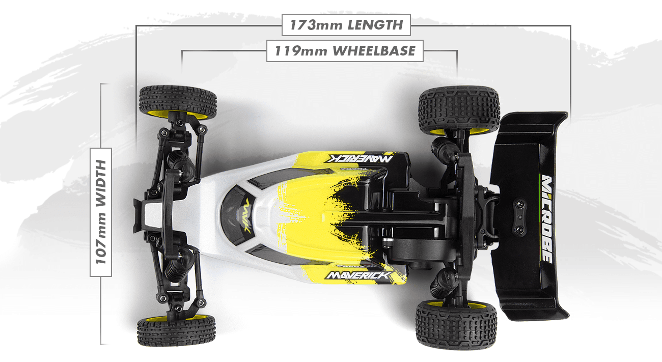 Buggy 1/24 Maverick Microbe – Voiture RC Tout-Terrain MV150850