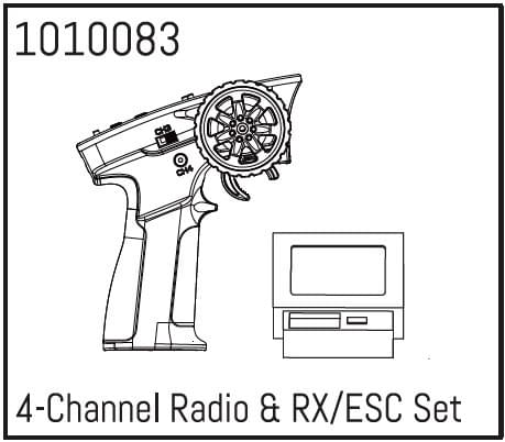 4-Channel Radio et RX/ESC Set - Breizh Modélisme.