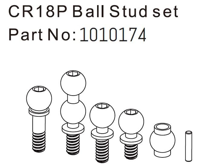 Ball Stud Set - EVO 1:18 - Breizh Modélisme.