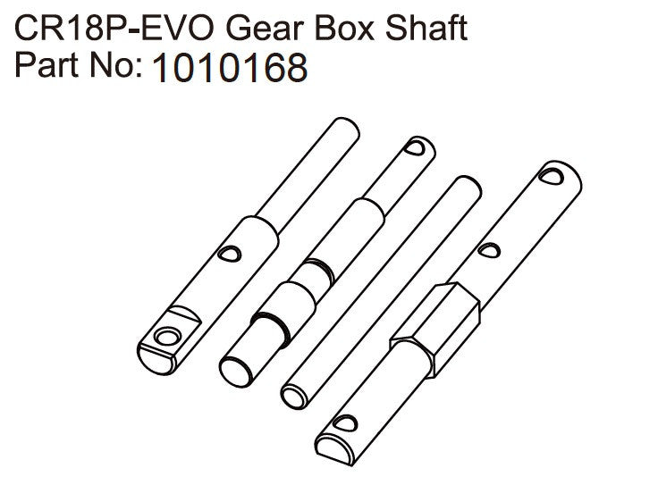 Gear Box Shaft - EVO 1:18 - Breizh Modélisme.