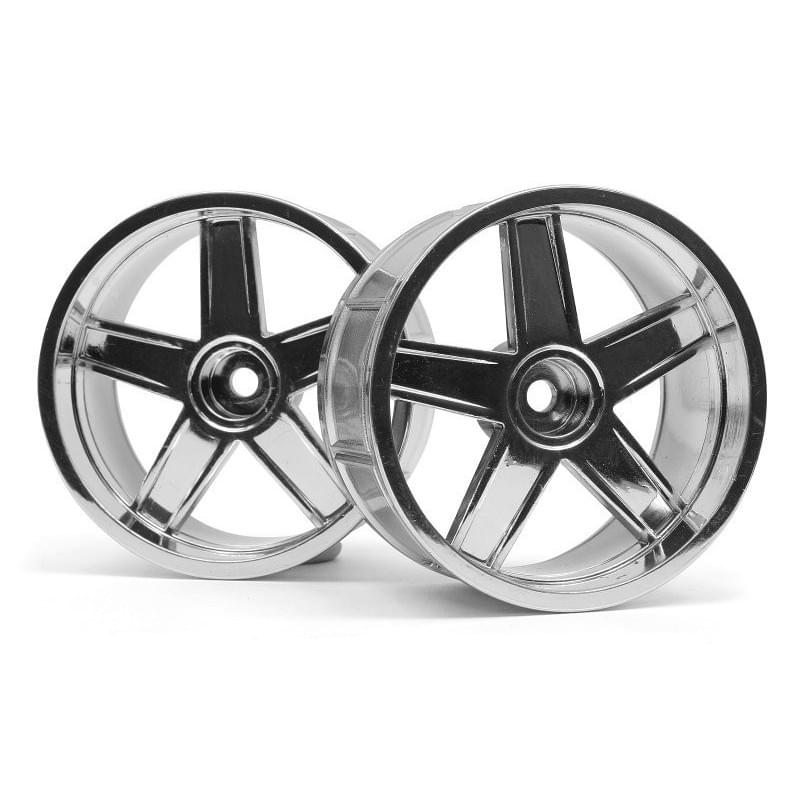 LP35 Jantes MF TYPE CHROME (9MM OFFSET/2PCS) HPI 33478 - Breizh Modélisme.