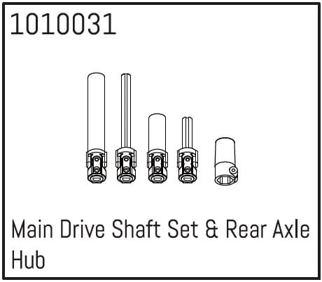 Main Drive Shaft Set et Rear Axle Hub - Breizh Modélisme.