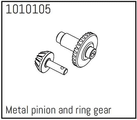Metal Pinion et Ring Gear - PRO Crawler 1:18 - Breizh Modélisme.