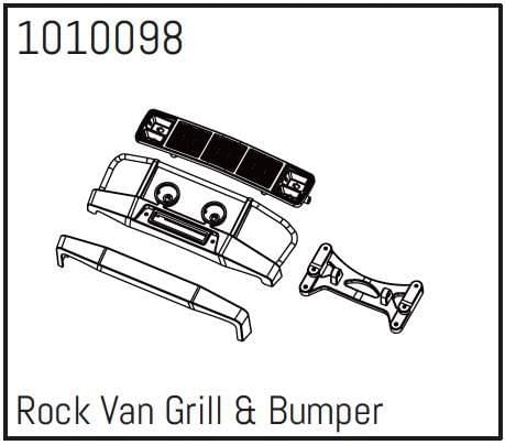Rock Van Grill et Bumper - PRO Crawler 1:18 - Breizh Modélisme.
