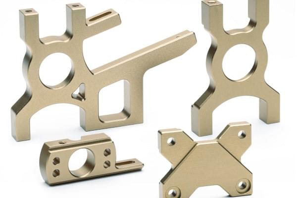 Support moteur et différentiel en Aluminium Quantum XT - Maverick MV150283 - Breizh Modélisme.