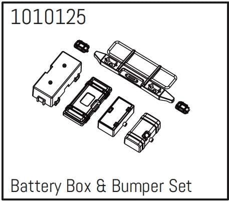T-Hunter Battery Box et Bumper Set - PRO Crawler 1:18 - Breizh Modélisme.