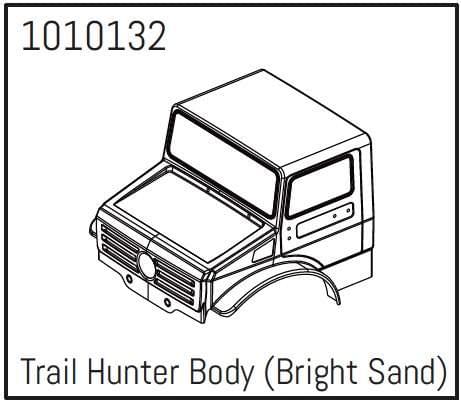 T-Hunter PC Body (bright sand) - PRO Crawler 1:18 - Breizh Modélisme.