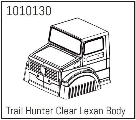 T-Hunter PC Body (unpainted) - PRO Crawler 1:18 - Breizh Modélisme.