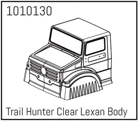 T-Hunter PC Body (unpainted) - PRO Crawler 1:18 - Breizh Modélisme.