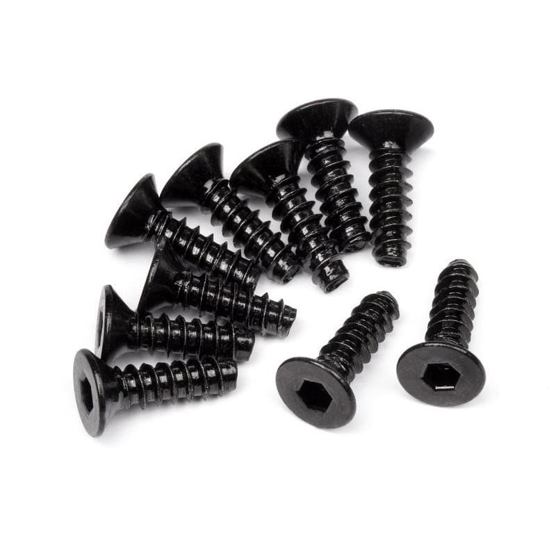 Visseries HPI 94304 M3x10mm (10pcs) - Breizh Modélisme.
