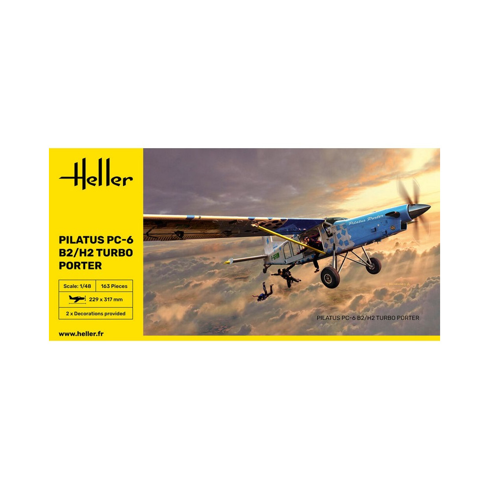 Maquette Avion Pilatus PC-6 B2/H2 Turbo Porter - 1/48 - Heller 30410