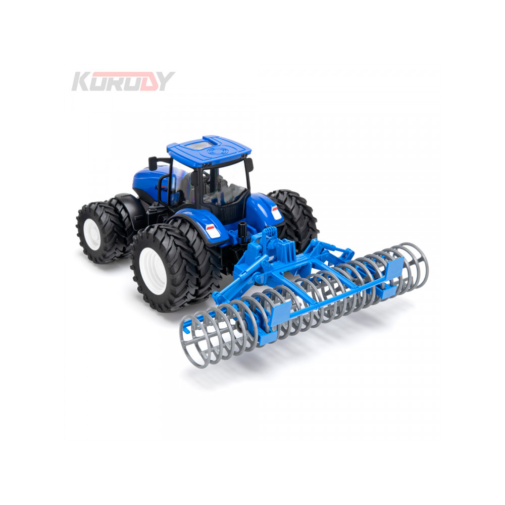 Tracteur jouet radiocommandé 1/24 double roues avec lame KO6632HB
