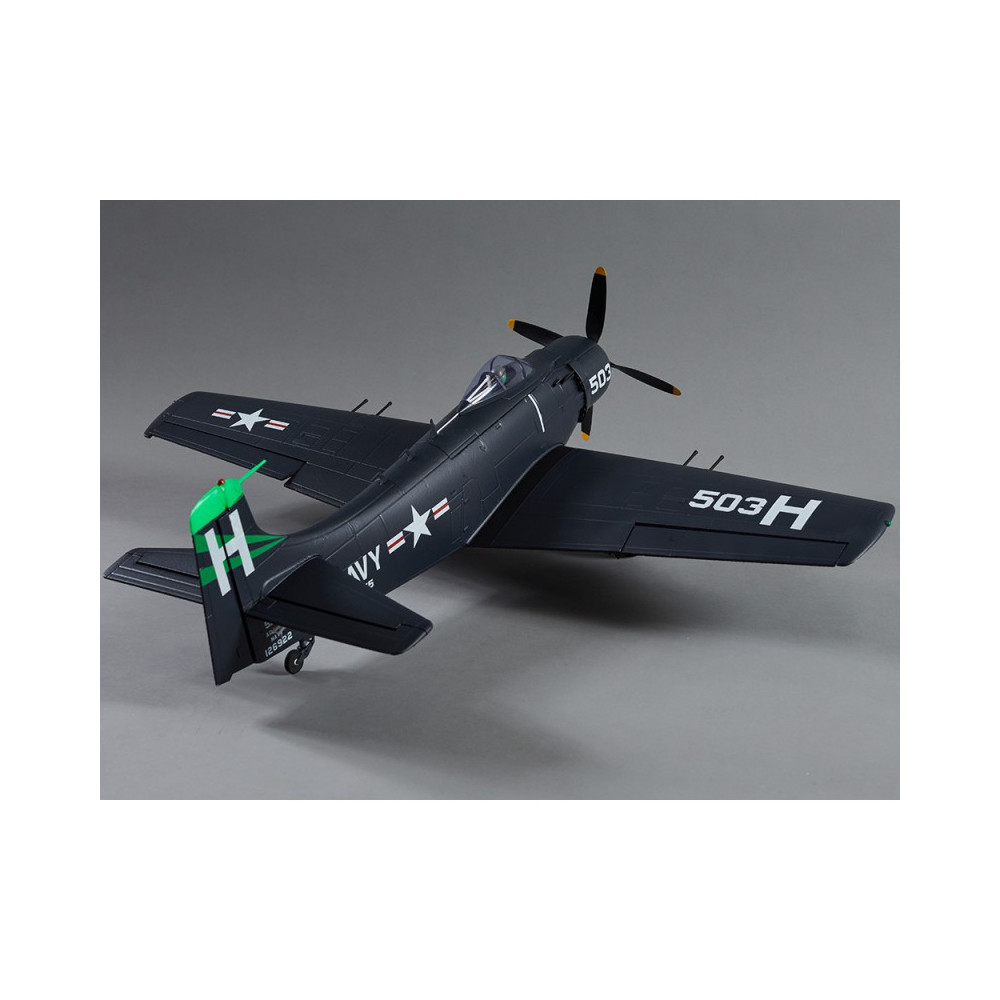 Avion RC 800mm A1 Skyraider Warbird PNP kit - bleu