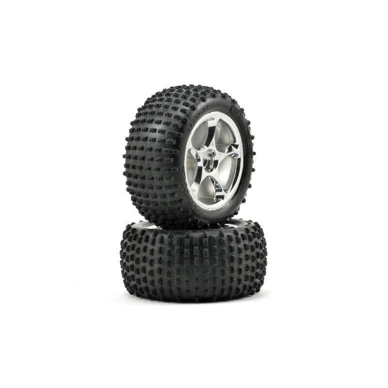 TRAXXAS roues arriere montees soft alias 2.2 pour bandit (2) TRX2470R