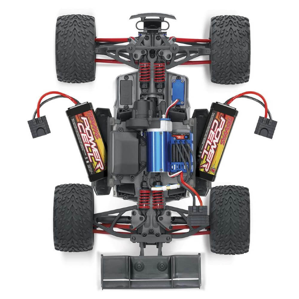 Traxxas Mini E Revo Brushless 1/16 VXL Bleu TQI ID TSM - TRX71076-3-BLUEX