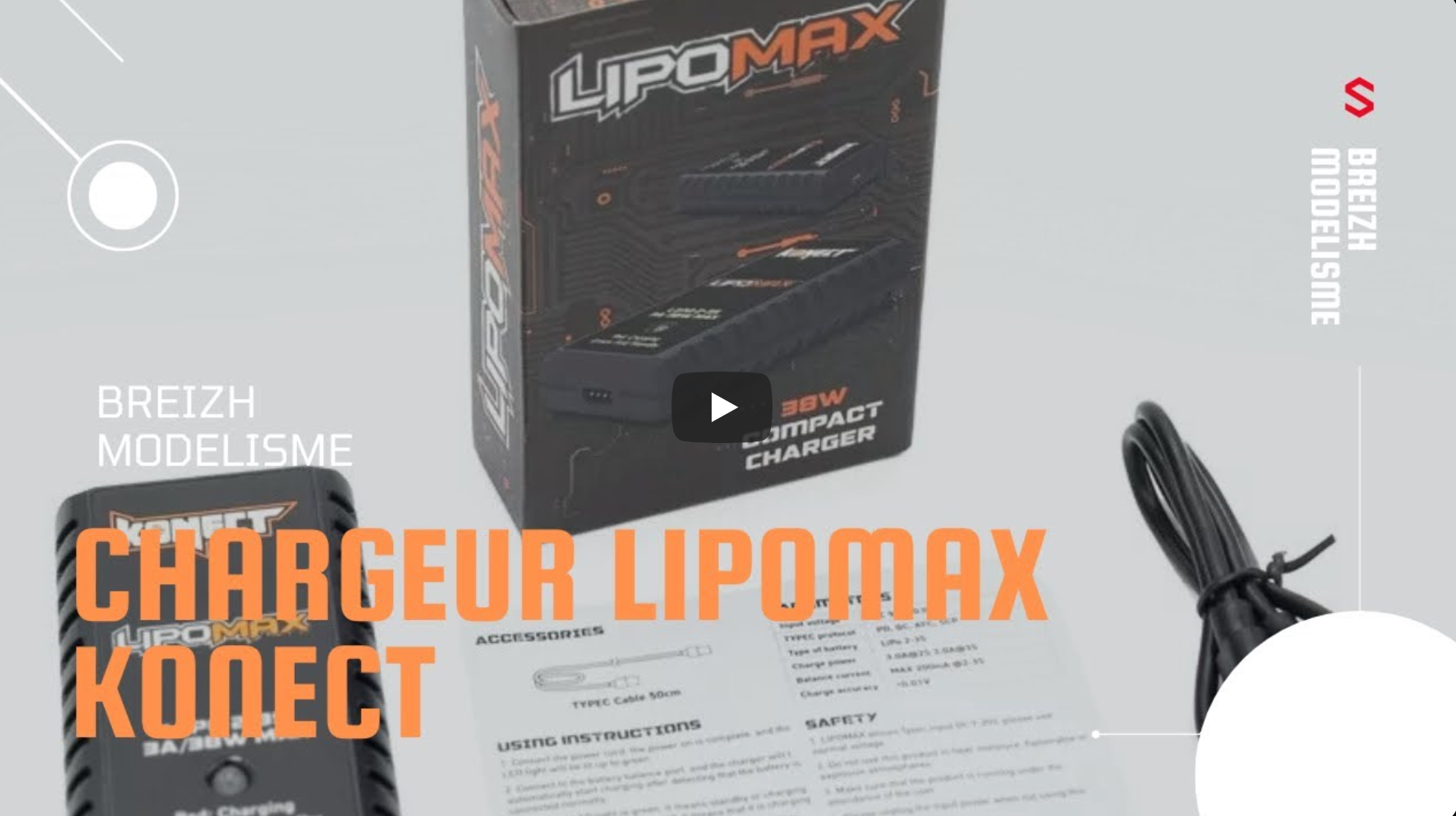 Présentation du chargeur lipomax konect