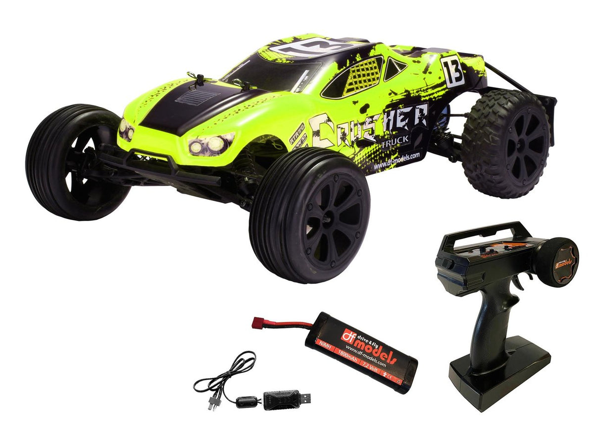 DF Models Truggy RC 1/10 Crusher V2 Race 2WD RTR 35km/h - Breizh Modélisme.