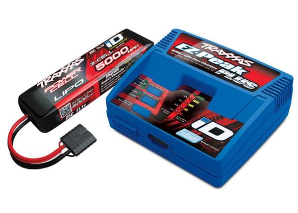 Traxxas 2970G-3S Combo Chargeur avec 1 Batterie Lipo 3S 5000mAh 11,1V - Breizh Modélisme.