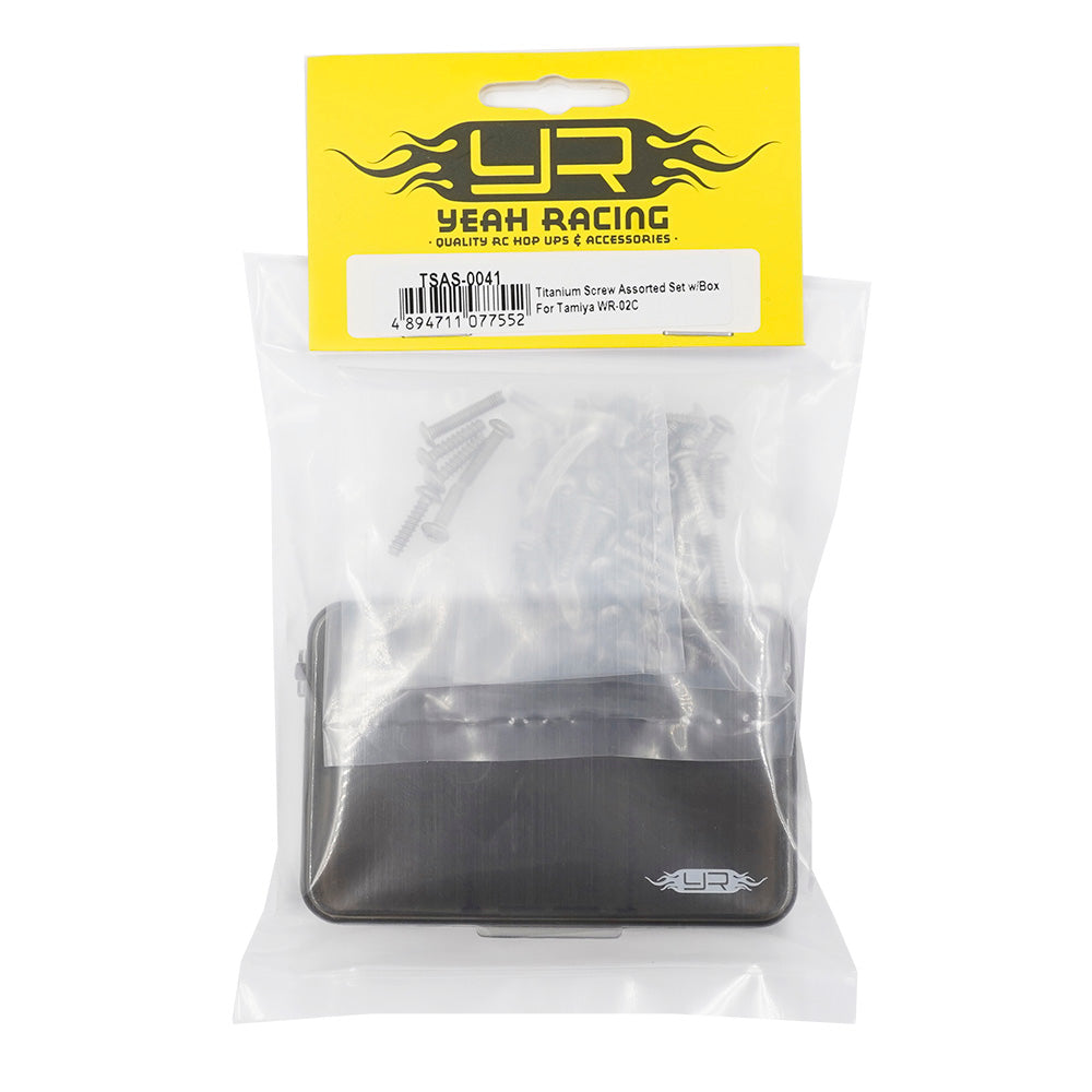 Assortiment de vis en titane avec boîte pour Tamiya WR-02C - TSAS-0041