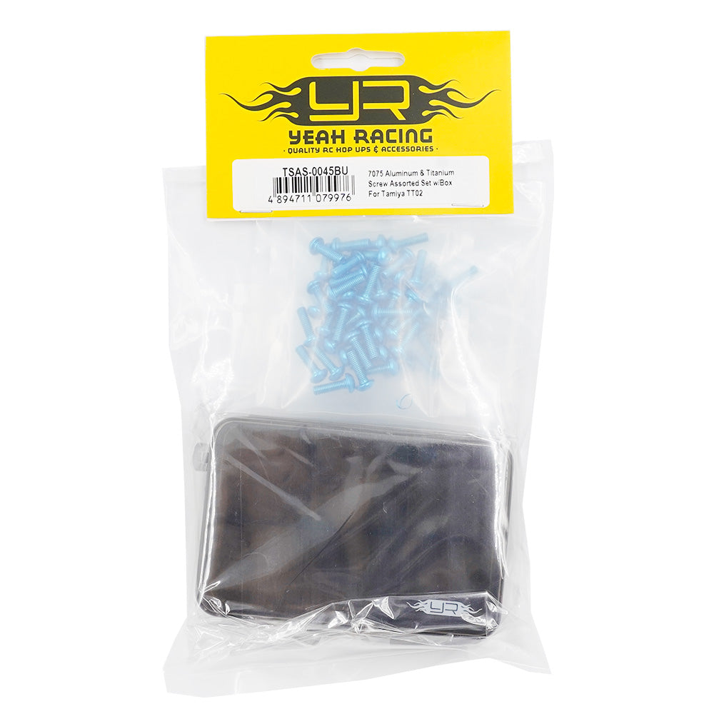 Assortiment de vis en aluminium 7075 et titane avec boîte pour Tamiya TT02