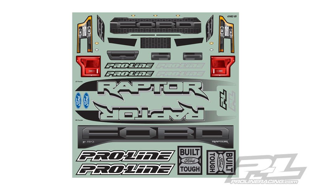 Proline Carrosserie Ford F-150 Raptor 2017 X-Maxx Pré-découpé 3482-17