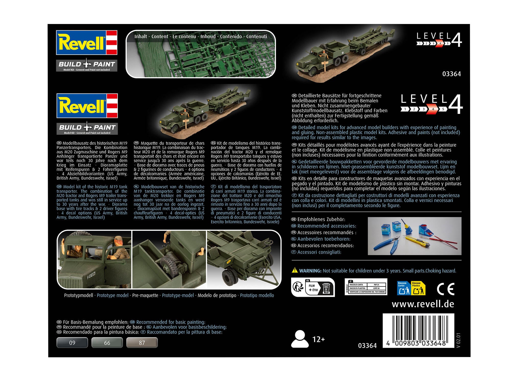 Maquette militaire Revell 03364 M19 Tank Transporter